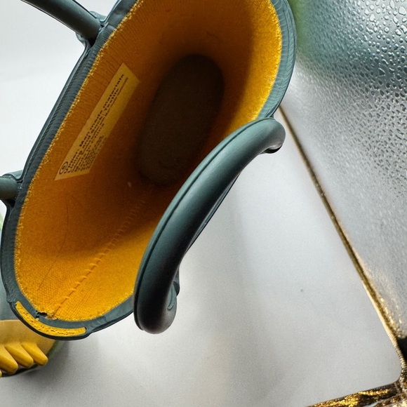 Target Toddler Size 5 Boys Blue Green and Yellow Dinosaur Rain Boots Rainboots - Picture 8 of 9